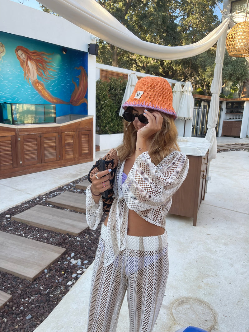 Monica's Hat in Orange