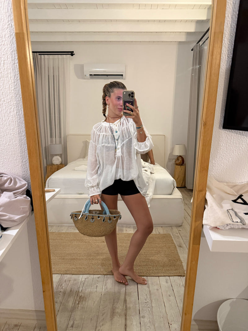 Transparan Boyfriend Gömleği