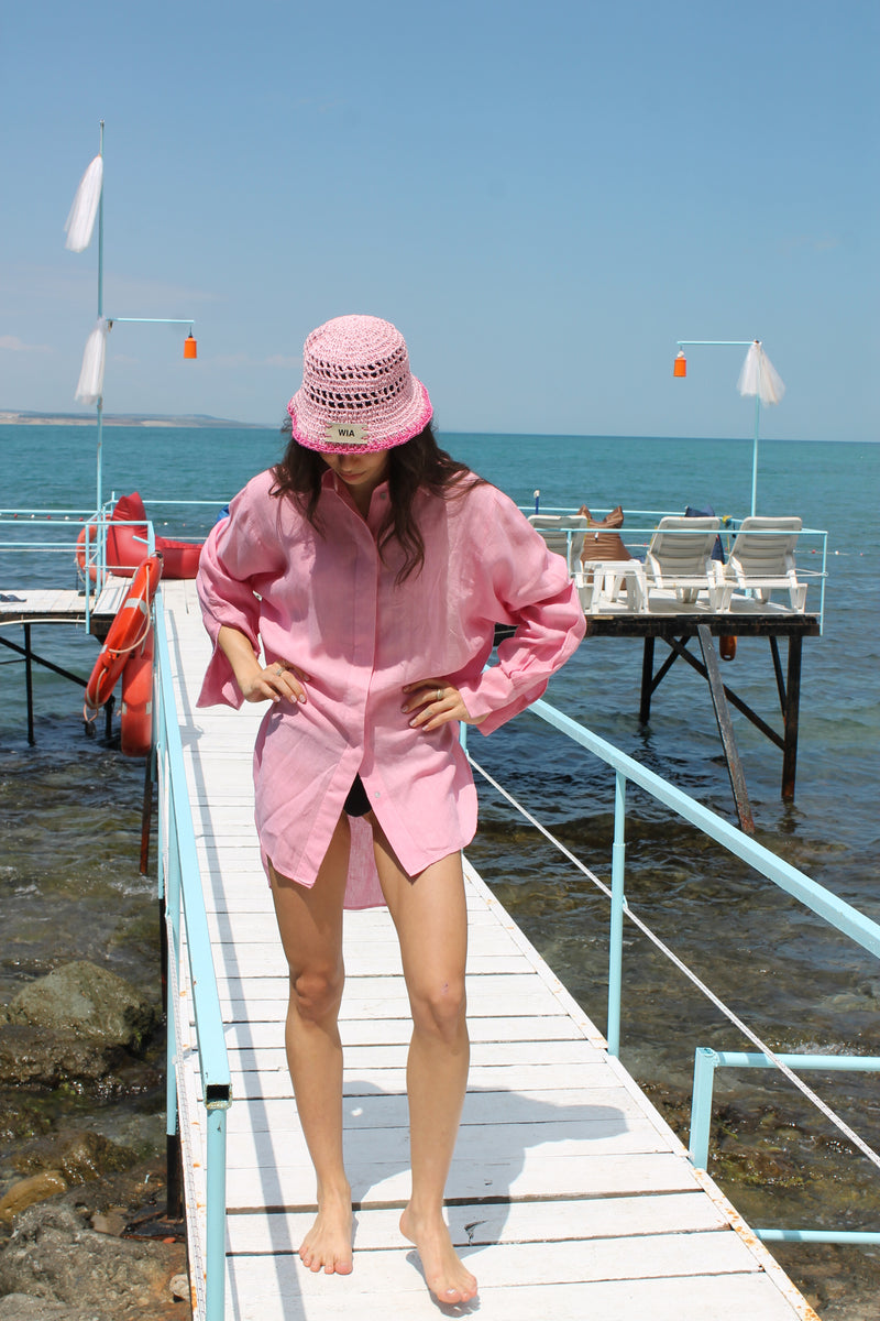 Pembe Kova Şapka