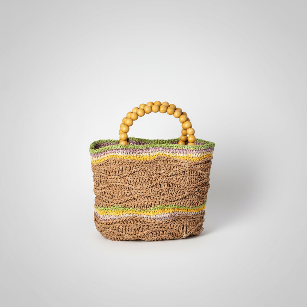 Sarı Boncuklu Çanta