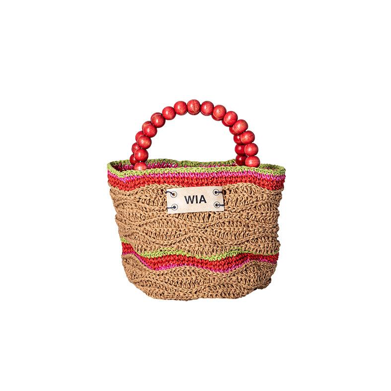 Beaded Bag in Cherry