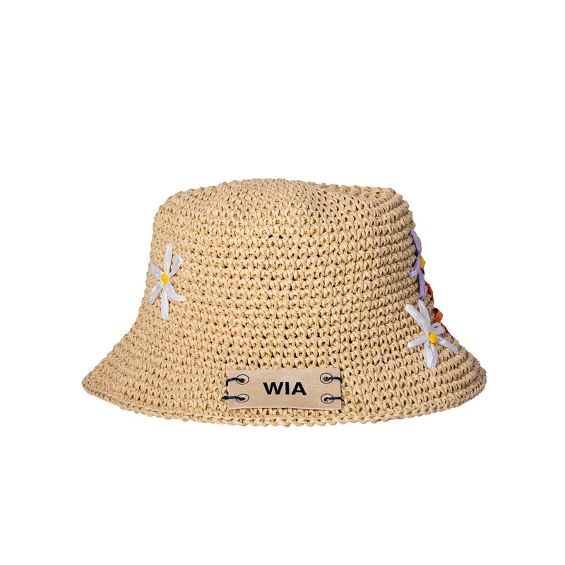 Blossom Straw Bucket Hat