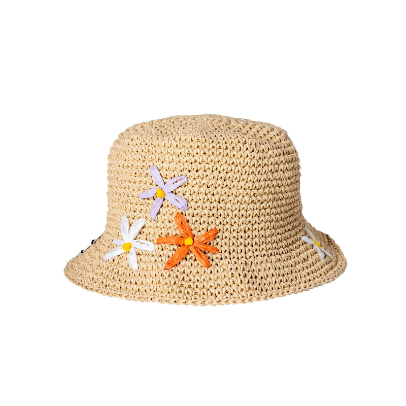 Blossom Straw Bucket Hat