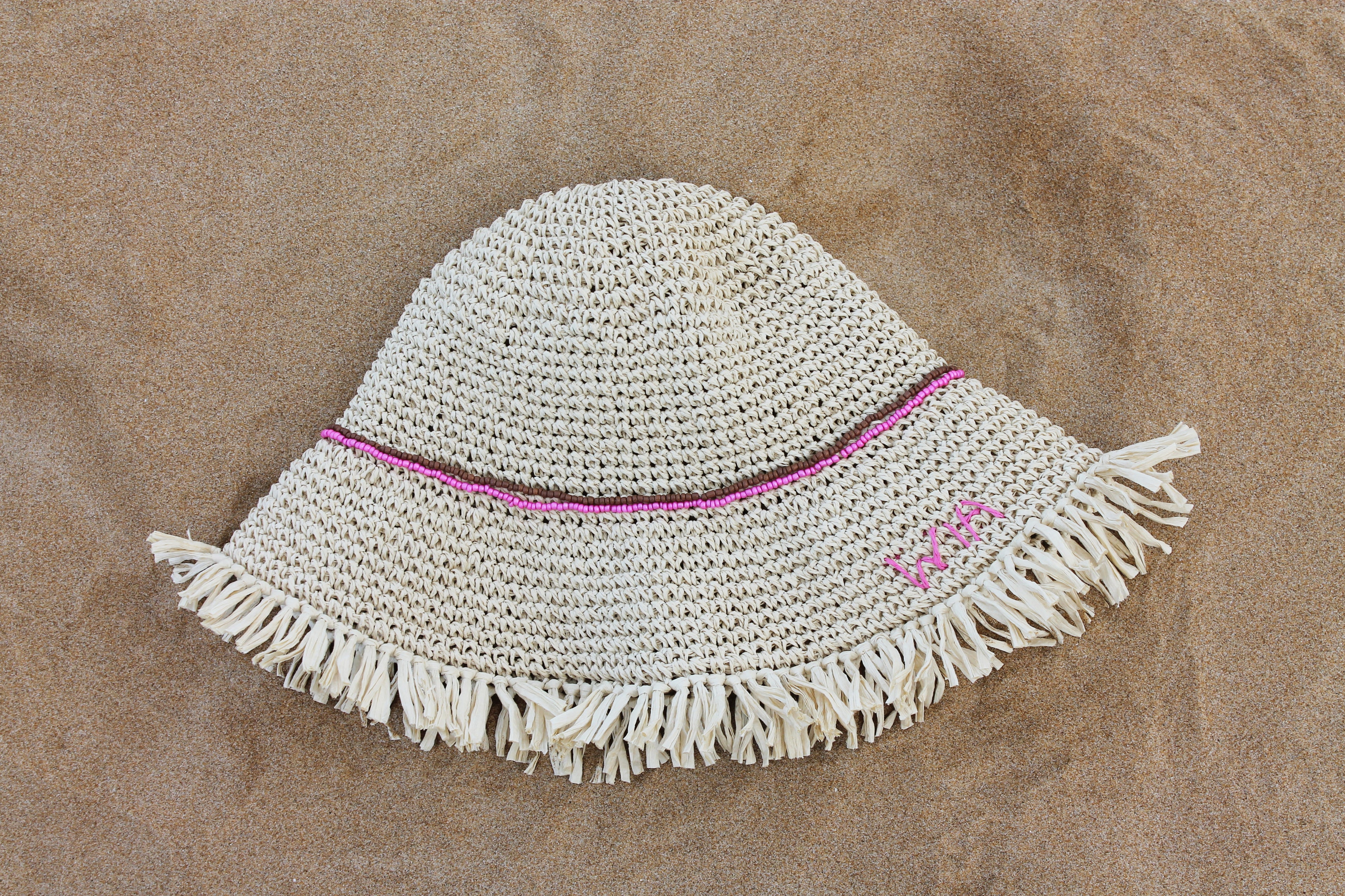 Fringe Bucket Hat Natural