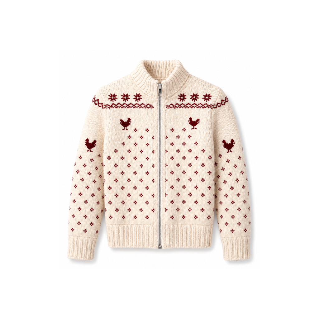The Cottage Zip in Burgundy