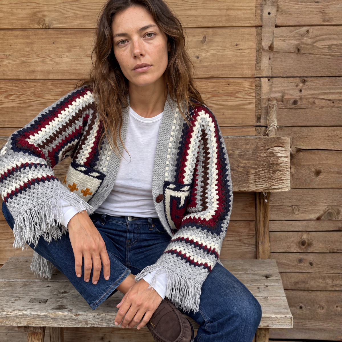 The House Cardigan in Horse