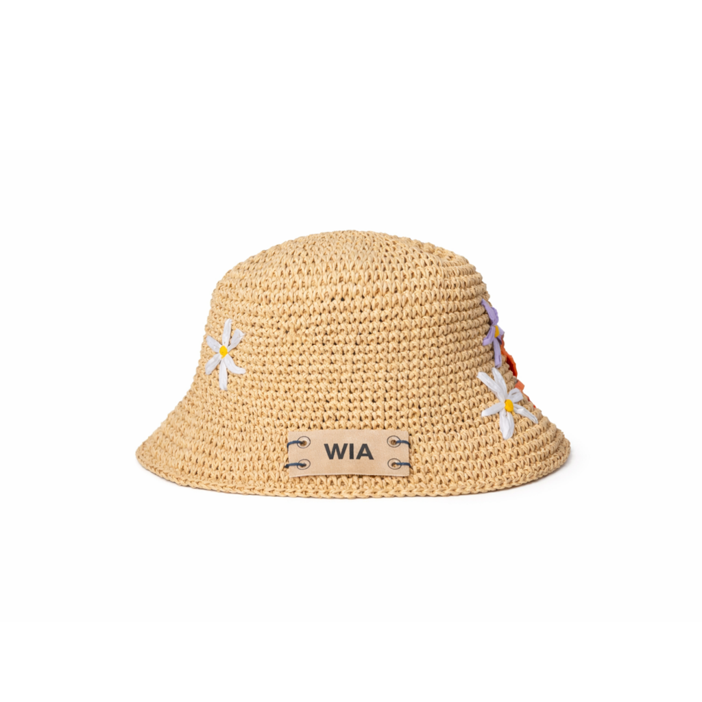 Blossom Straw Bucket Hat