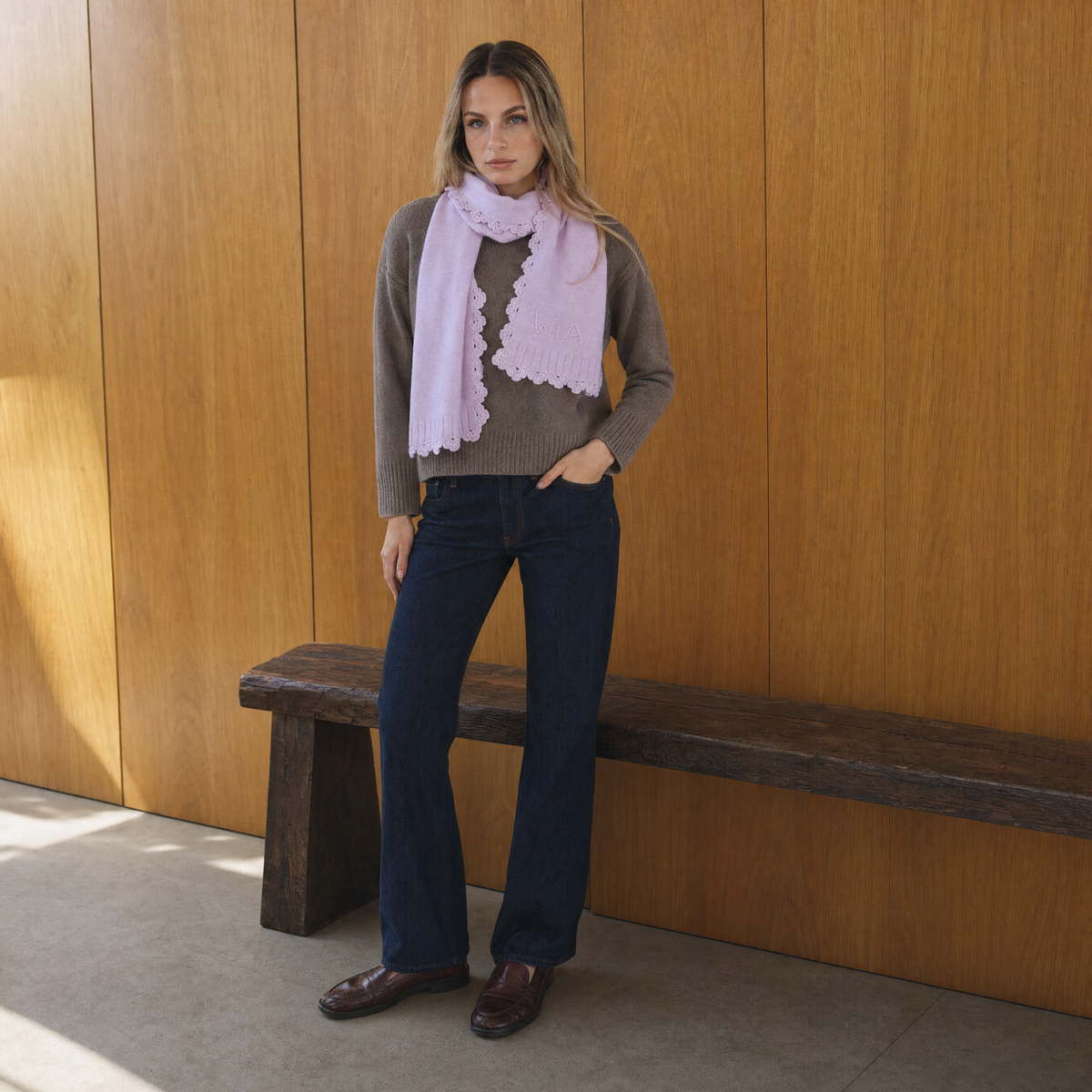 Fleur Scarf In Lilac