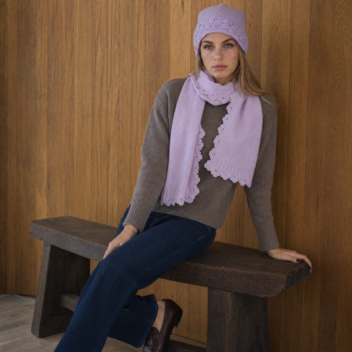 Fleur Scarf In Lilac