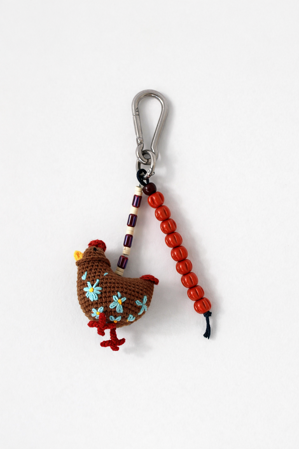 Brown Chicken Bag Charm