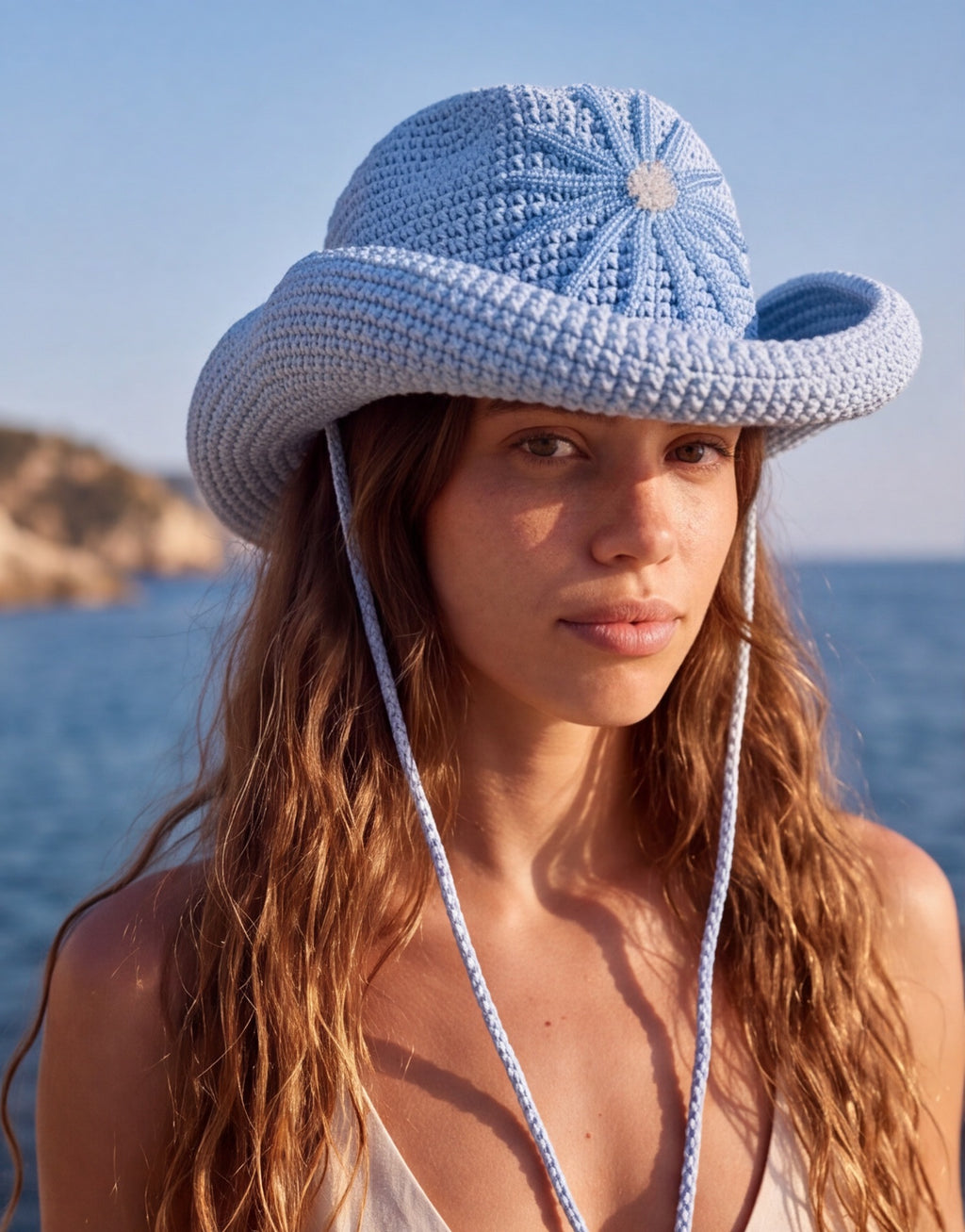 WIA X IKINITA Isabel Hat in Sea Blue