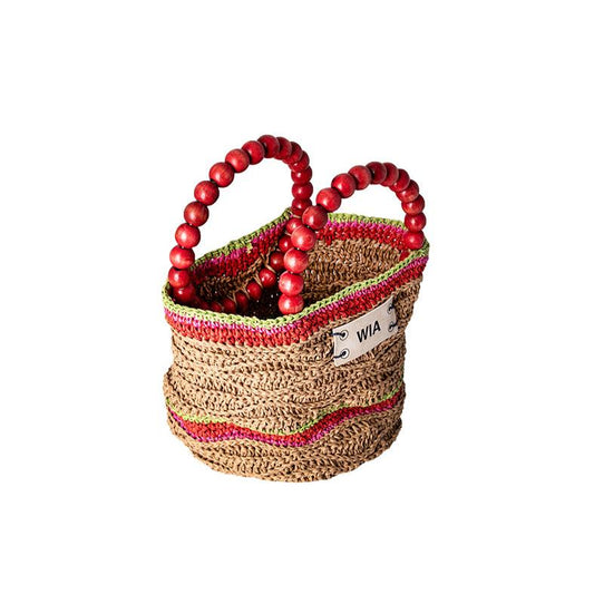 Beaded Bag in Cherry