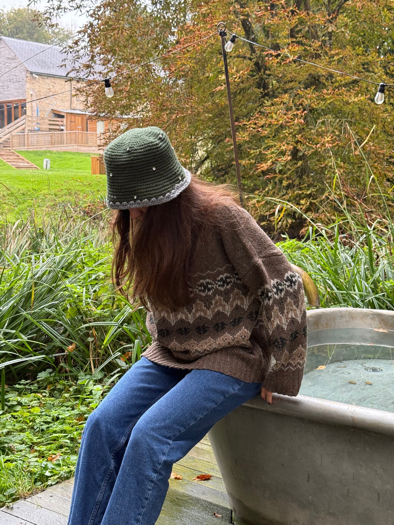 Gem Bucket Hat in Green