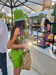 Monica's Hat in Lime