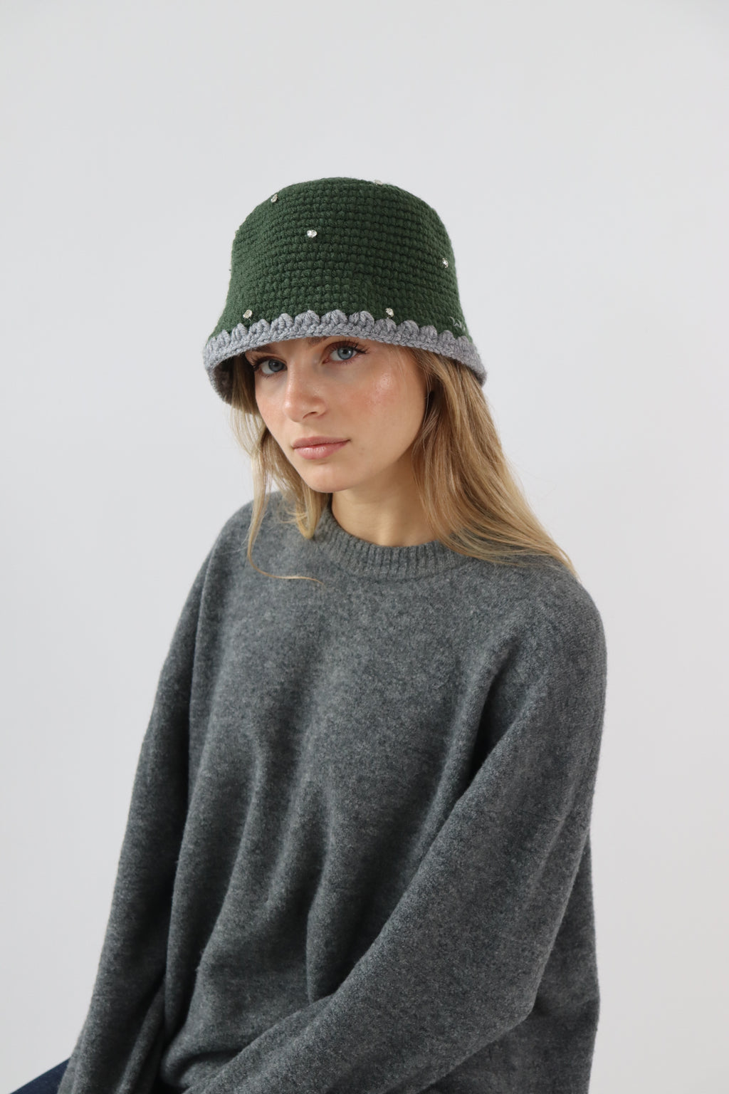Gem Bucket Hat in Green