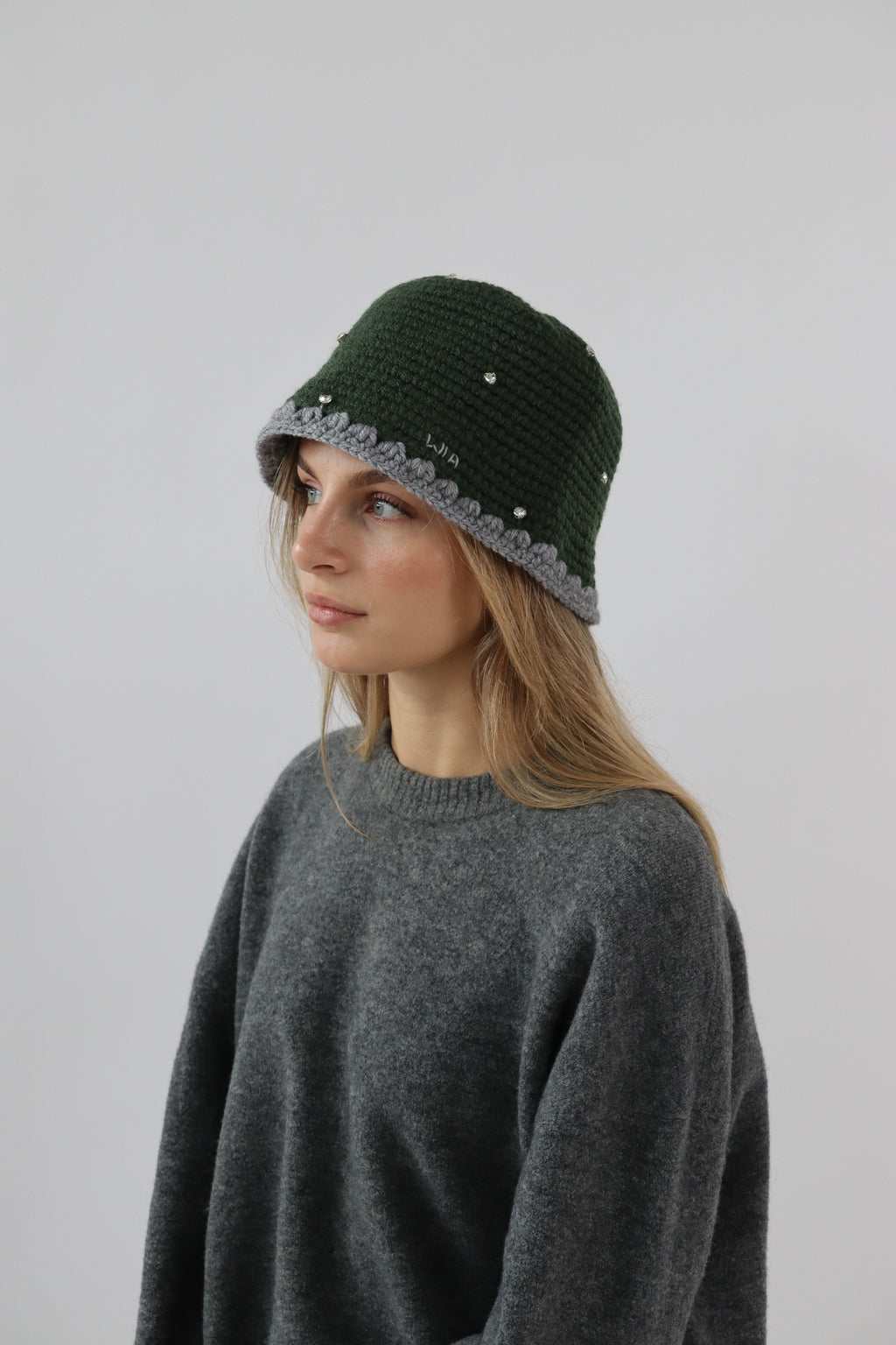 Gem Bucket Hat in Green