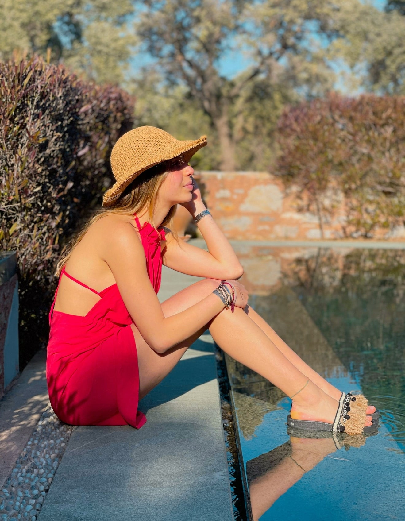 Backless Coverup in Red
