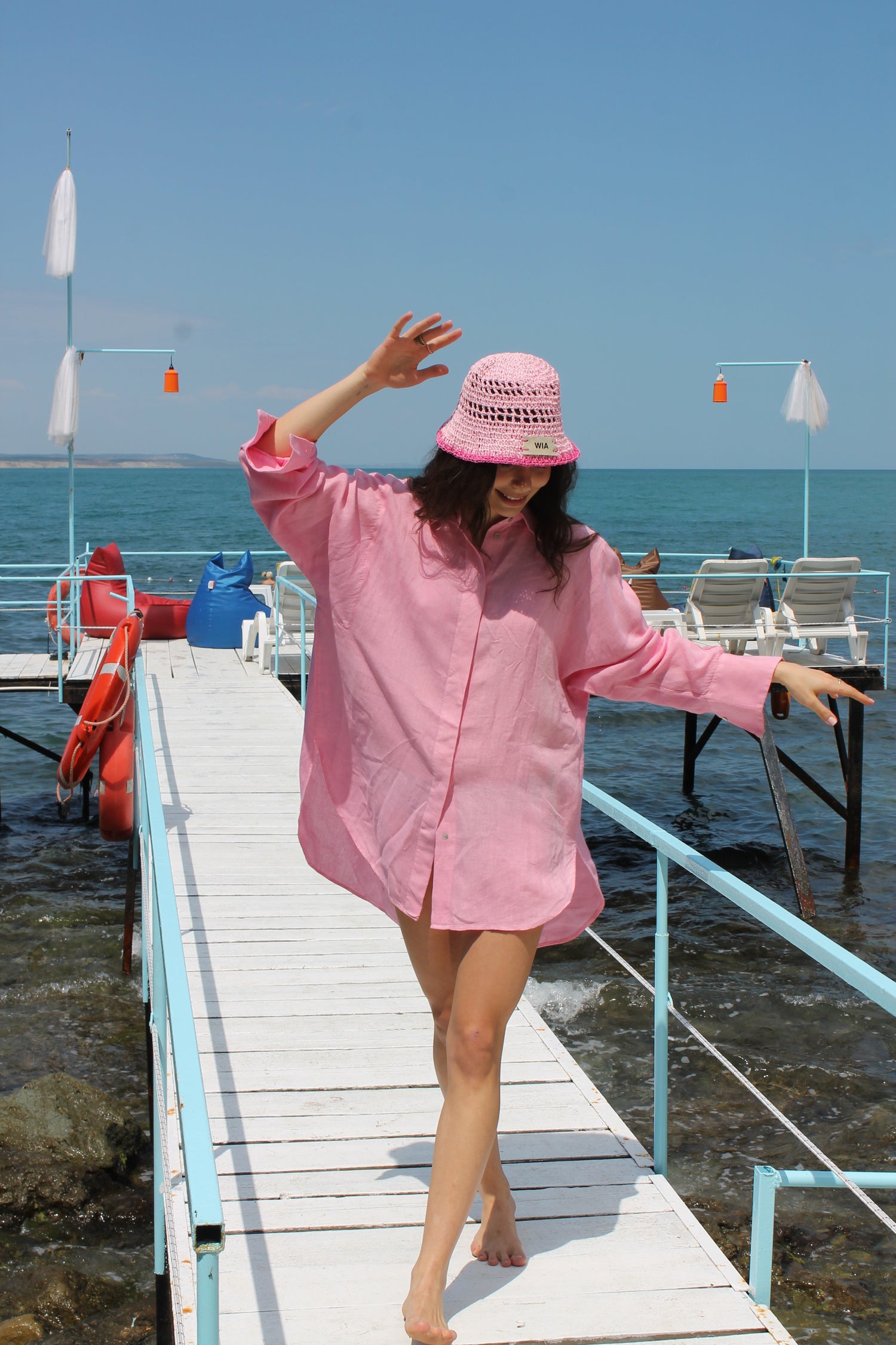 Pembe Kova Şapka