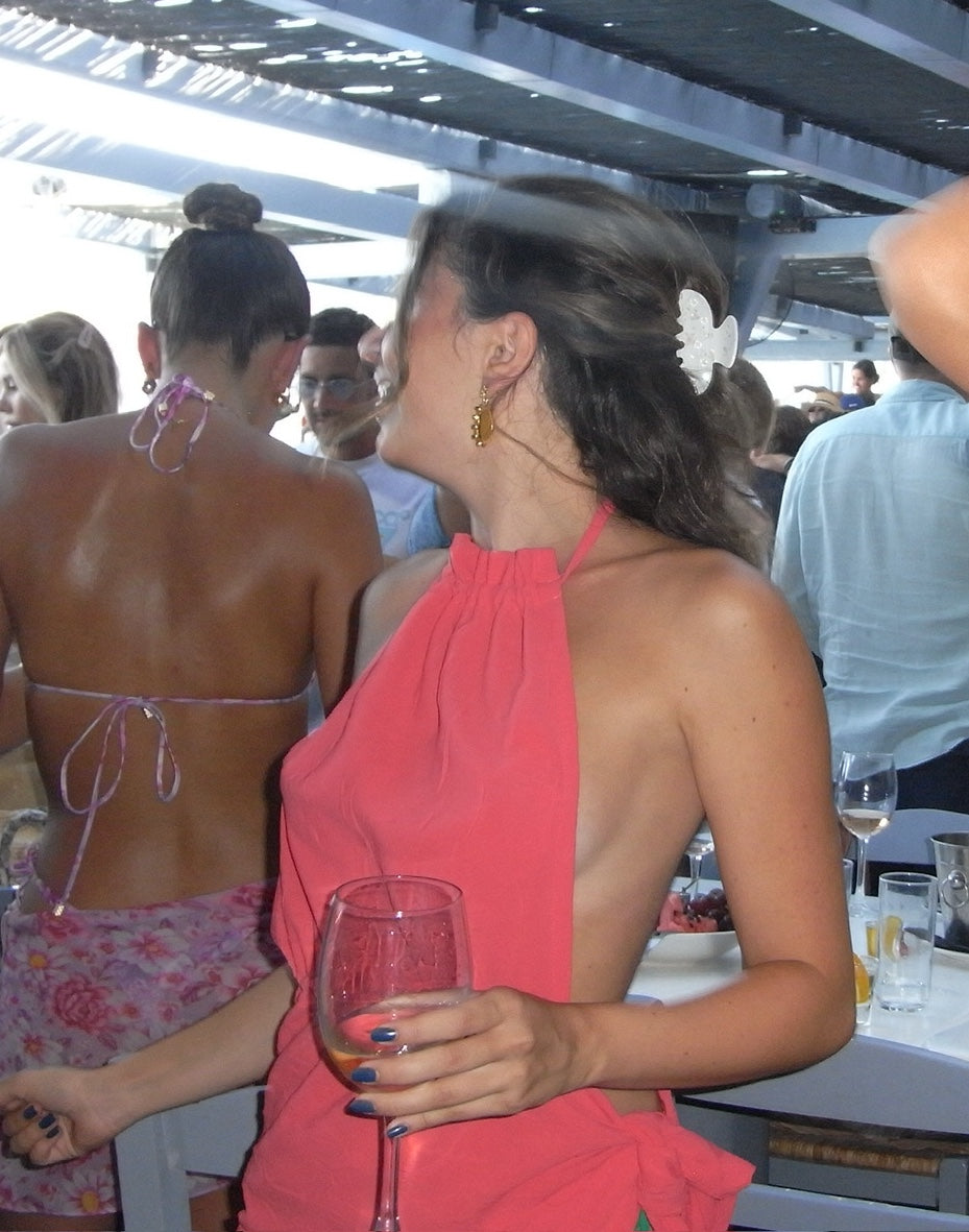 Backless Coverup in Red