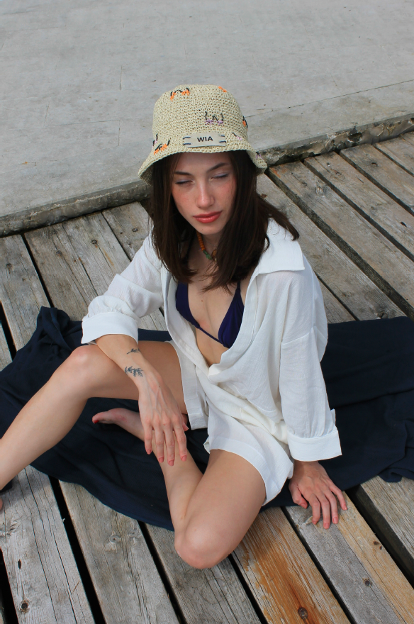 Bikini's Off Straw Bucket Hat