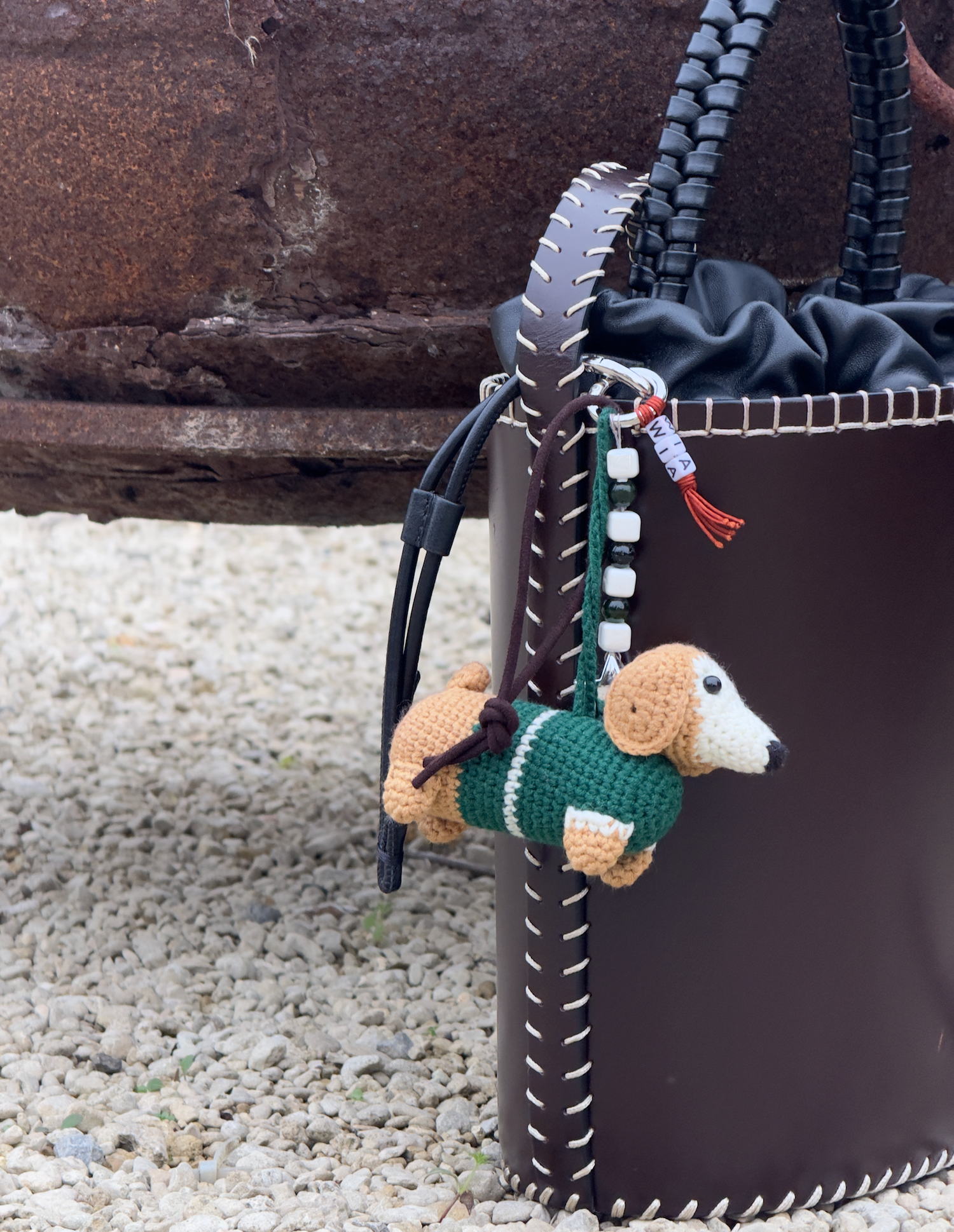 College Pup Charm