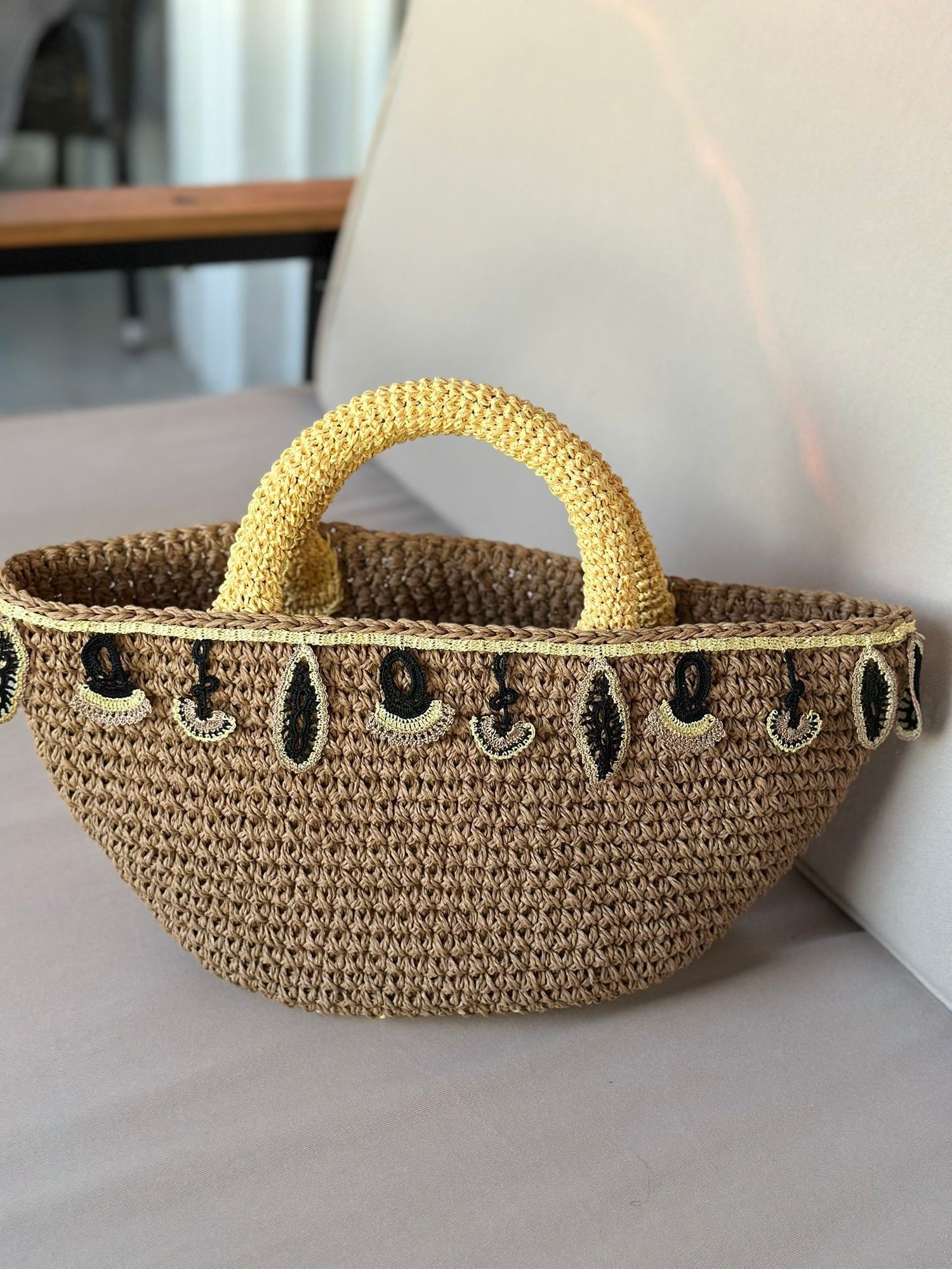 Anatolian Charm Tote Butter Yellow