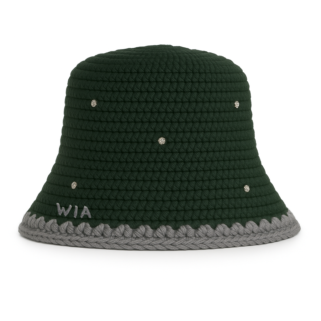 Gem Bucket Hat in Green